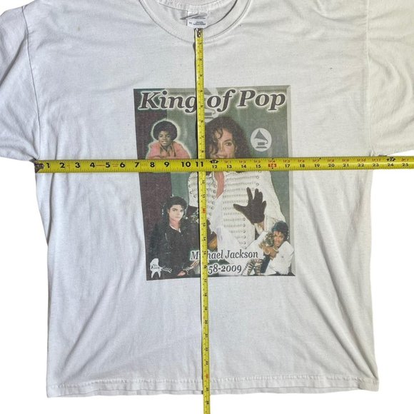 *Y2K* RIP MICHEAL JACKSON KING OF POP TEE. - Picture 3 of 5
